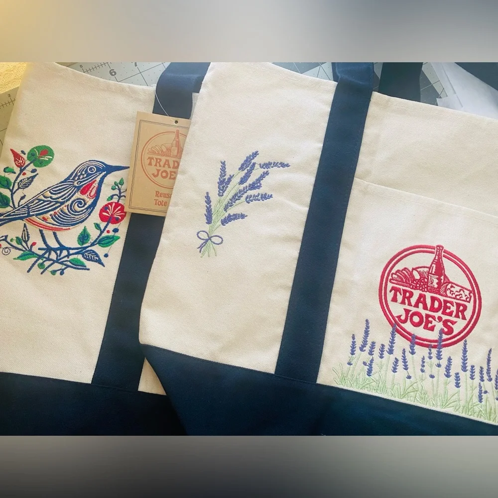 Set of Trader Joe’s Canvas Full size Totes - Picture 4 of 9